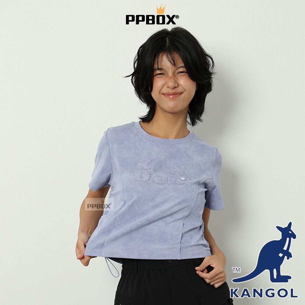 KANGOL 抽繩貼袖LOGO短T 衣服 [66221013]-細節圖3