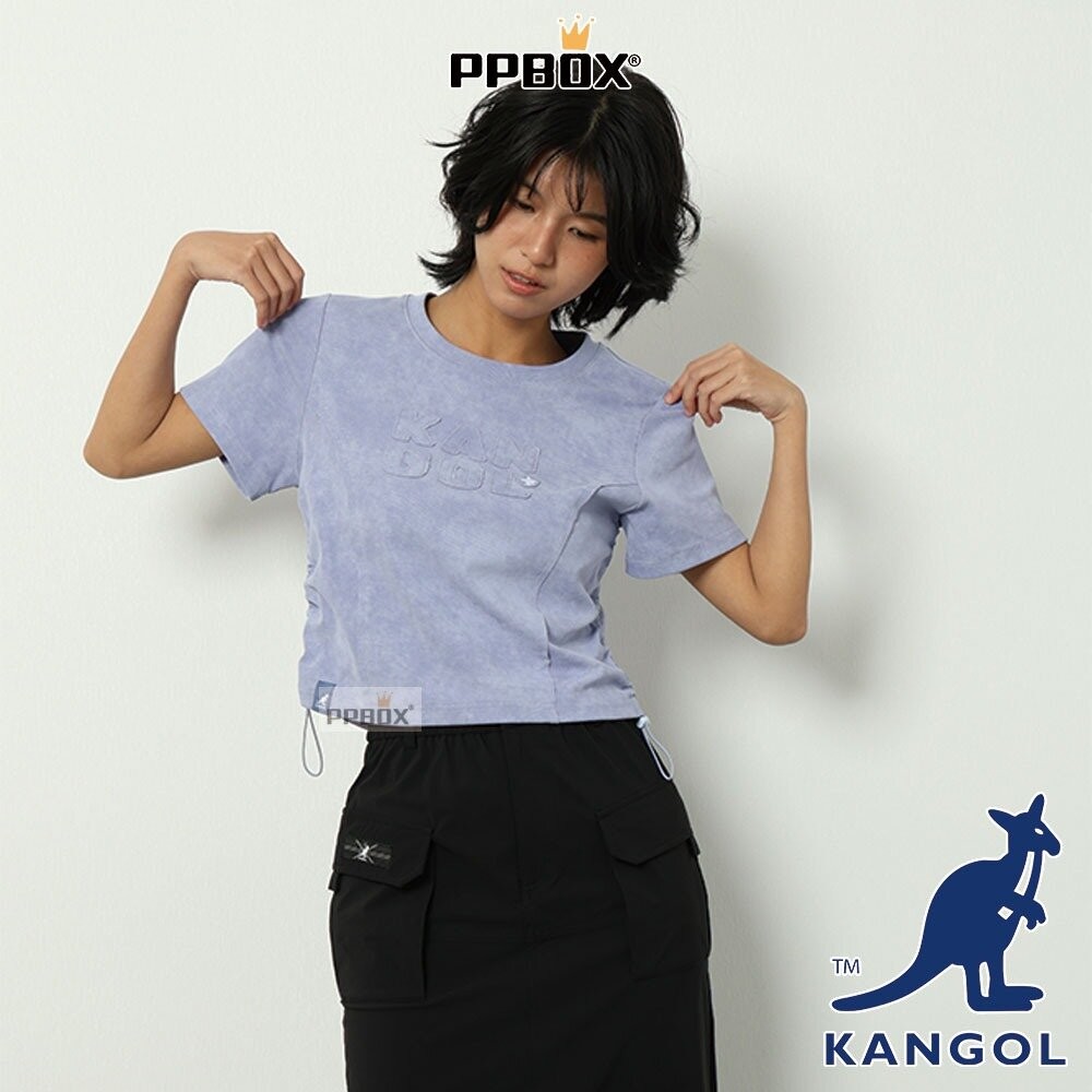 KANGOL 抽繩貼袖LOGO短T 衣服 [66221013]-細節圖4