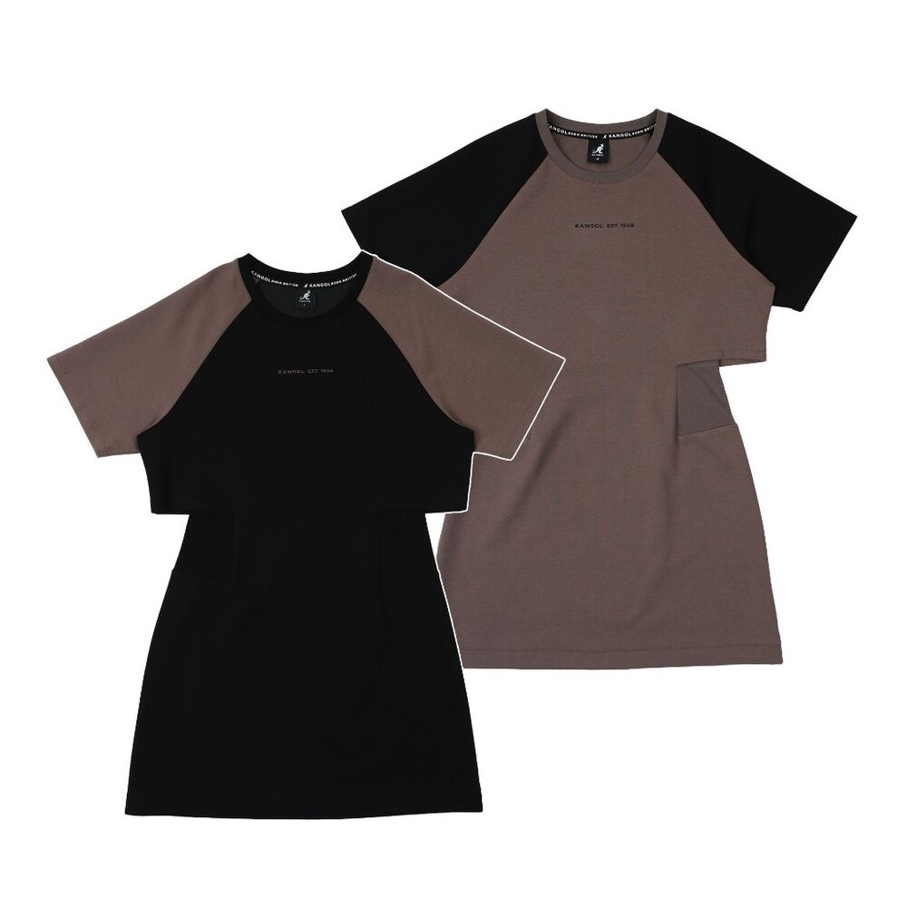 KANGOL 拚色收腰顯瘦洋裝 衣服 [66228581]-細節圖2