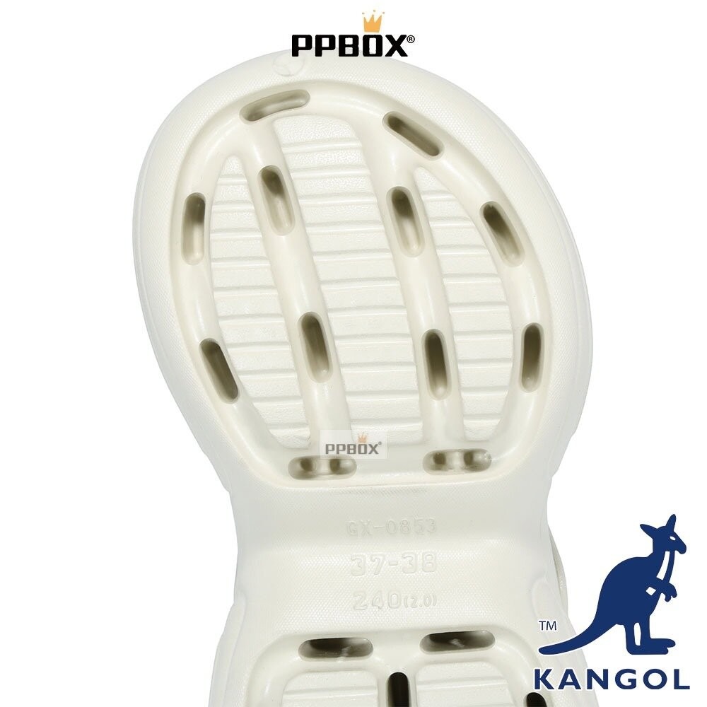 KANGOL 英倫國旗鞋扣 洞洞鞋 拖鞋 【65528671】-細節圖6