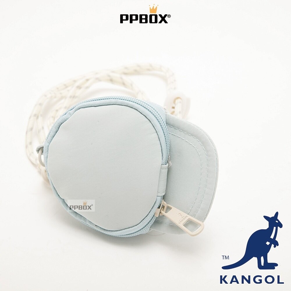 KANGOL 可斜背老帽造型零錢包 附背帶 包包 【65558783】-細節圖7