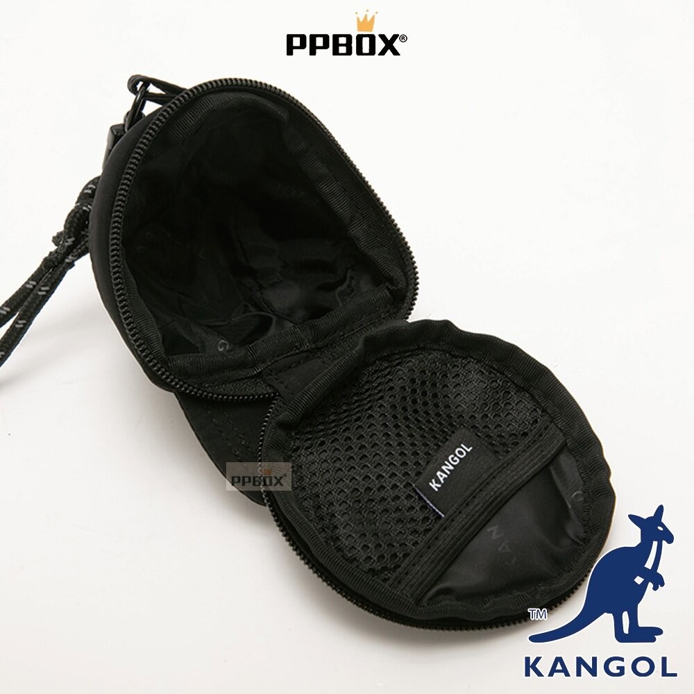 KANGOL 可斜背老帽造型零錢包 附背帶 包包 【65558783】-細節圖8