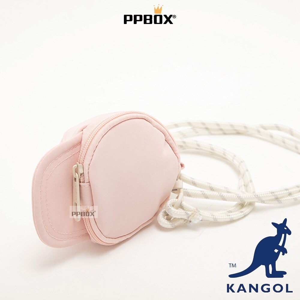KANGOL 可斜背老帽造型零錢包 附背帶 包包 【65558783】-細節圖9
