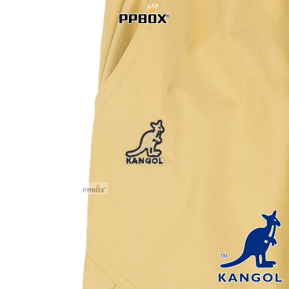 KANGOL 格紋 素色工裝長褲 系列 彎刀褲 衣服-細節圖9