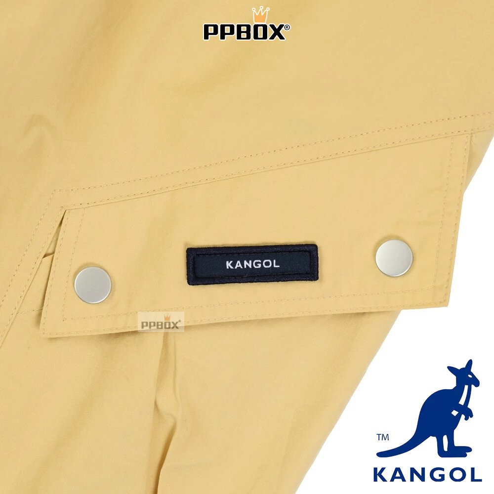 KANGOL 格紋 素色工裝長褲 系列 彎刀褲 衣服-細節圖10