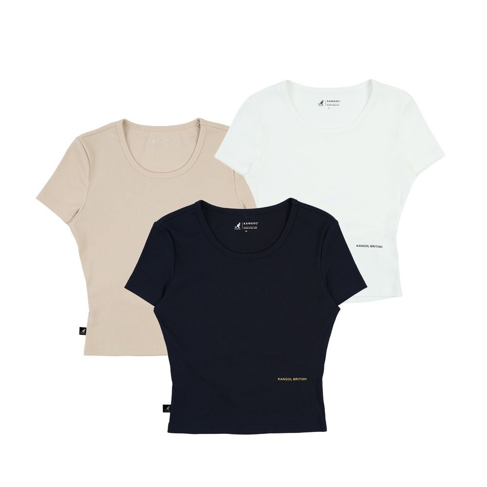 KANGOL 露背 鏤空 修身短T系列 衣服-細節圖2