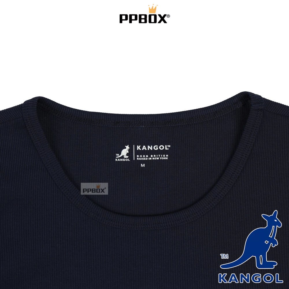 KANGOL 露背 鏤空 修身短T系列 衣服-細節圖9