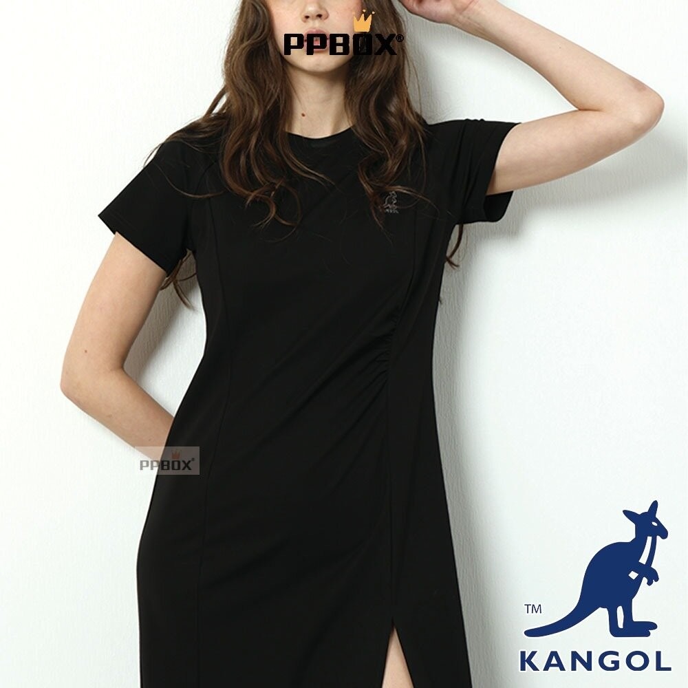 KANGOL 修身開岔 洋裝 衣服 [66221582]-細節圖3