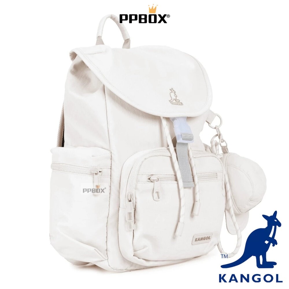 KANGOL 蓋子束繩後背包 包包 [66258740]-細節圖5