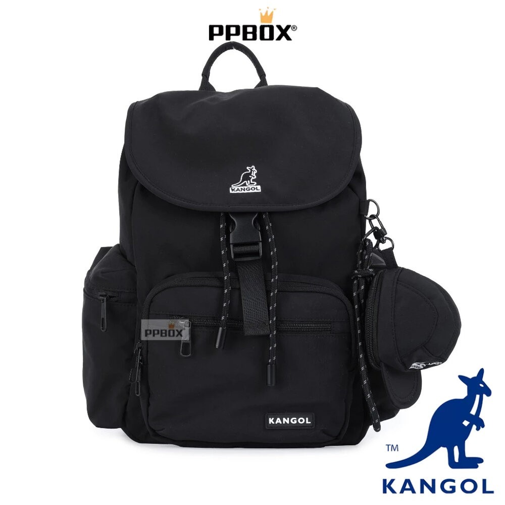 KANGOL 蓋子束繩後背包 包包 [66258740]-細節圖8
