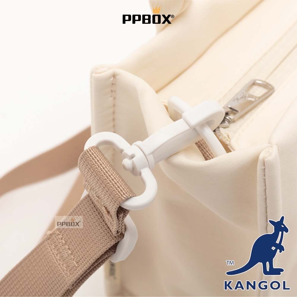 KANGOL 鬆厚吐司包 方塊包 附背帶 包包 [65228709]-細節圖7