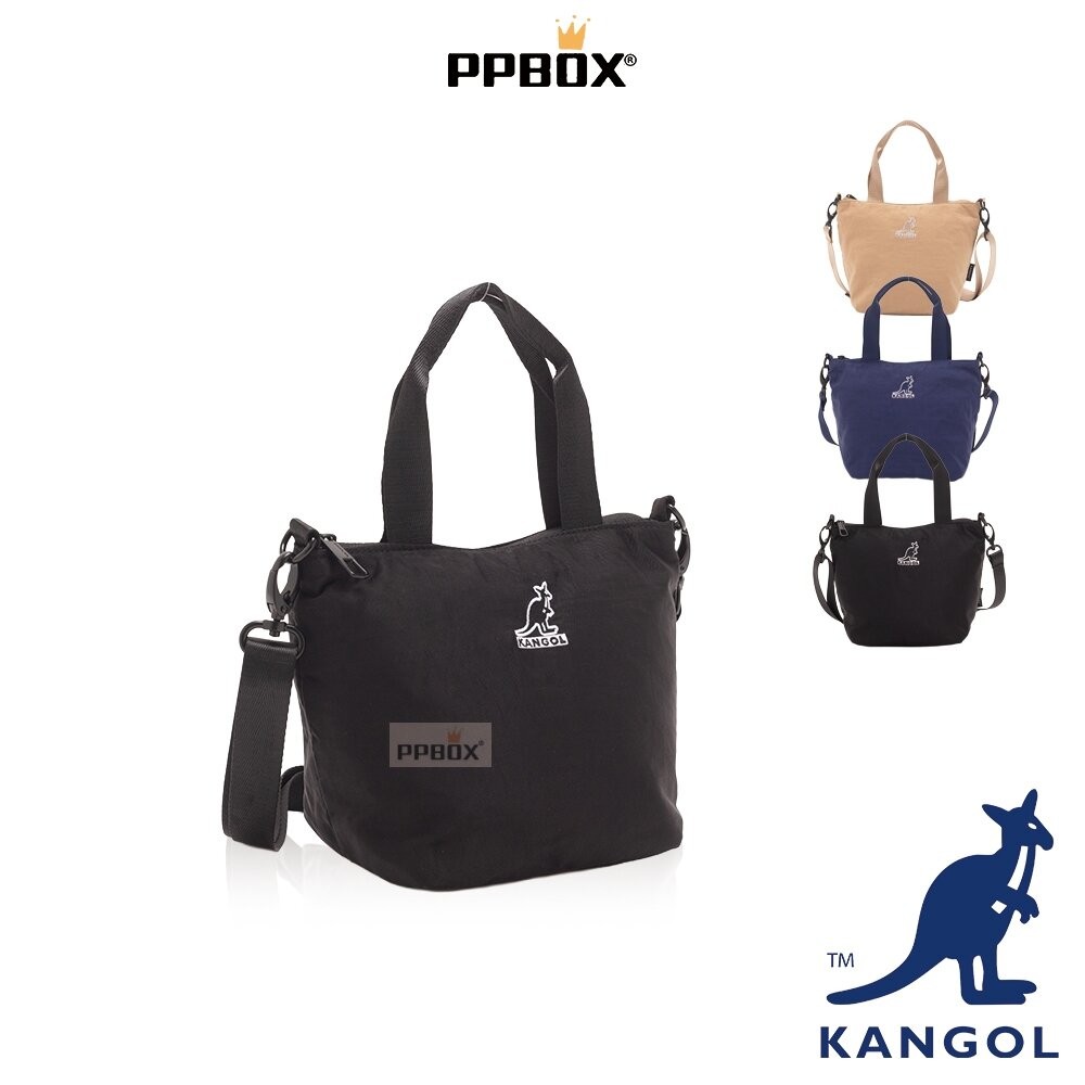 KANGOL 兩用尼龍防潑水斜背包 附背帶 包包 【65551703】-細節圖3