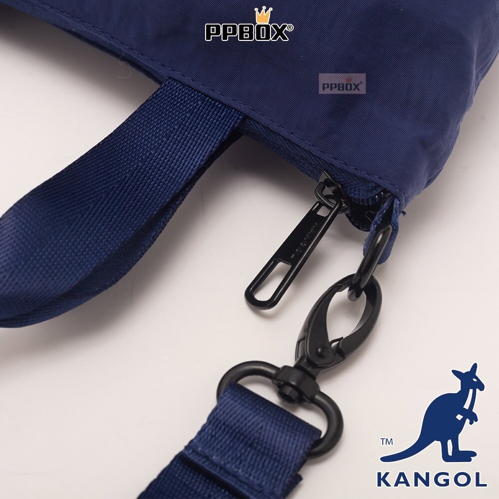 KANGOL 兩用尼龍防潑水斜背包 附背帶 包包 【65551703】-細節圖6