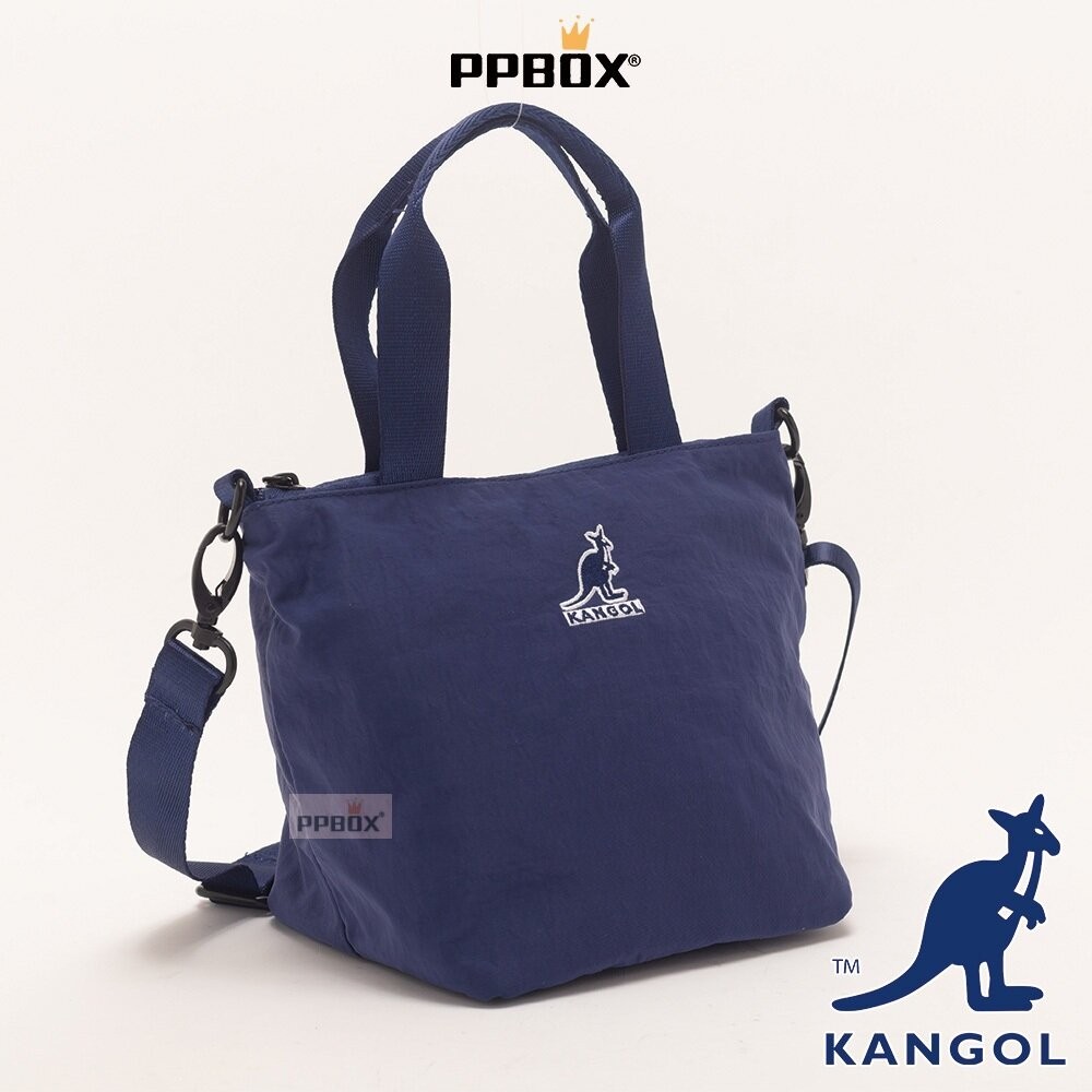 KANGOL 兩用尼龍防潑水斜背包 附背帶 包包 【65551703】-細節圖7