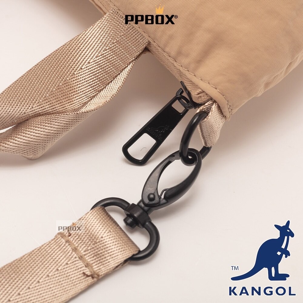 KANGOL 兩用尼龍防潑水斜背包 附背帶 包包 【65551703】-細節圖8