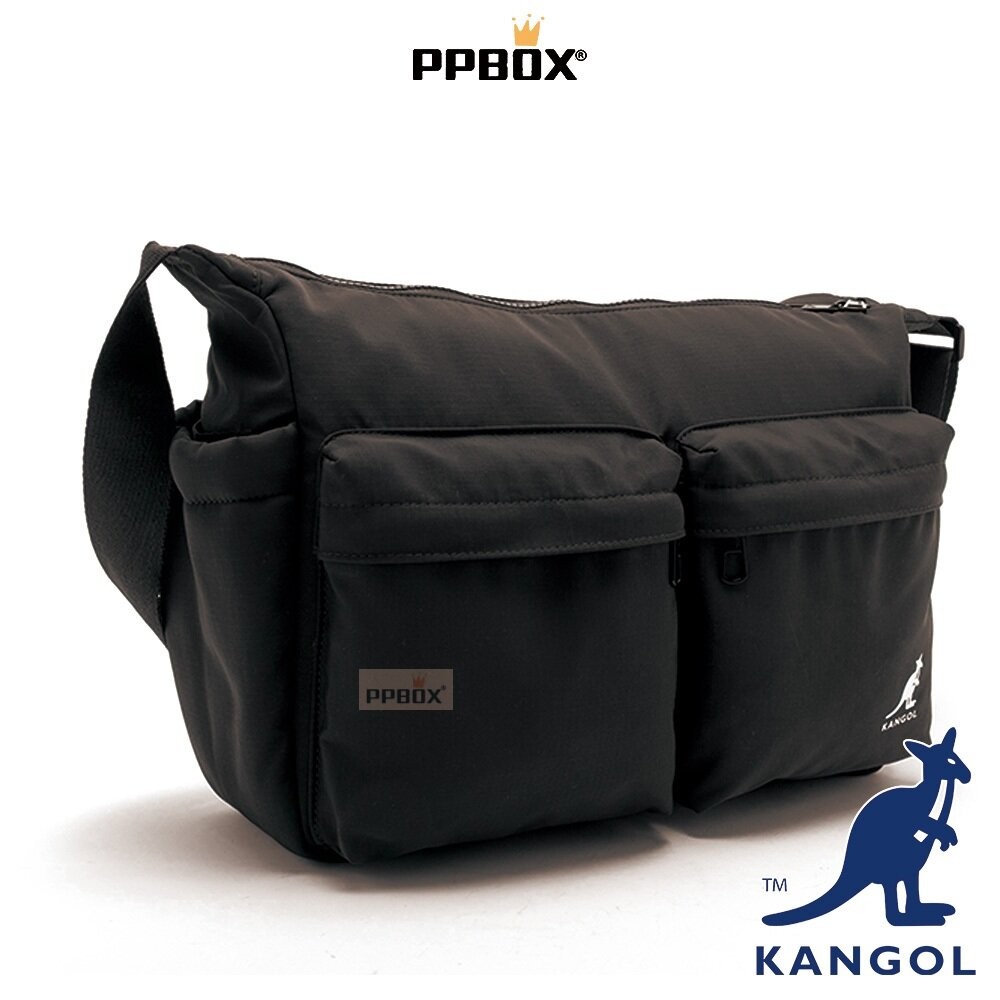 KANGOL 尼龍雲朵大側背包 附背帶 包包 【66258720】-細節圖4