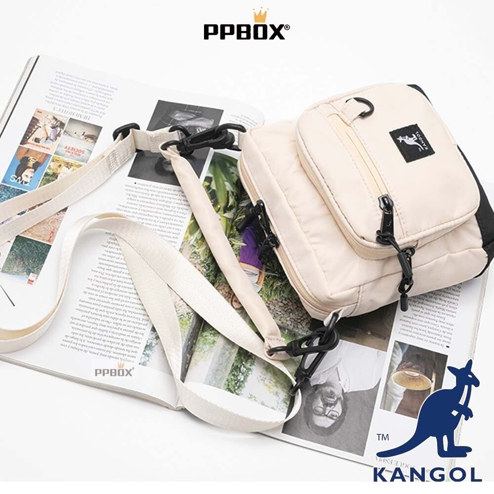 KANGOL 手提 斜背 兩用側背包 附背帶 包包 【64558705】-細節圖7