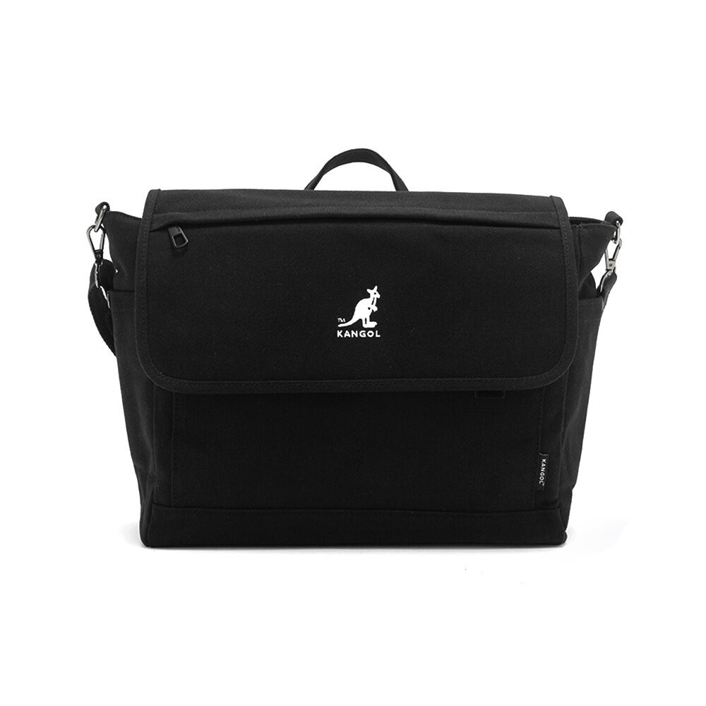 KANGOL 硬挺 郵差包 附背帶 包包 【65558707】-細節圖2
