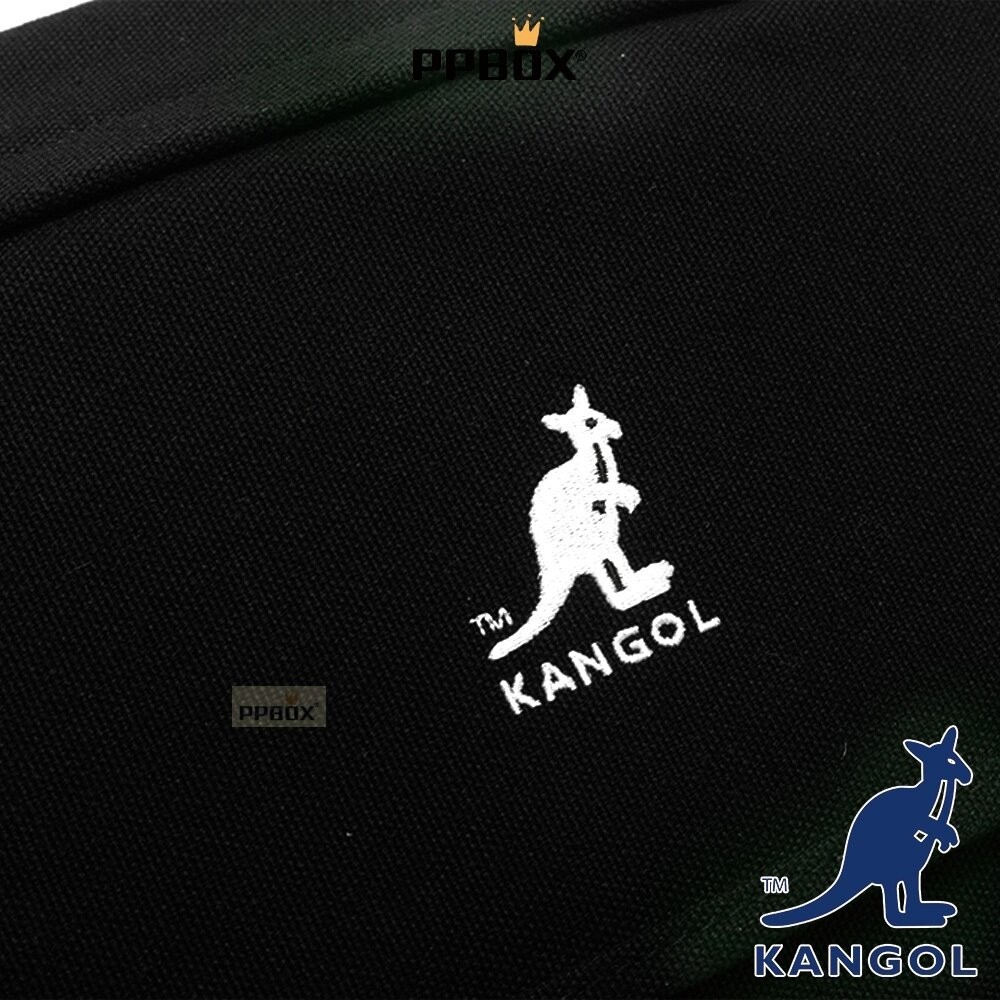 KANGOL 硬挺 郵差包 附背帶 包包 【65558707】-細節圖8