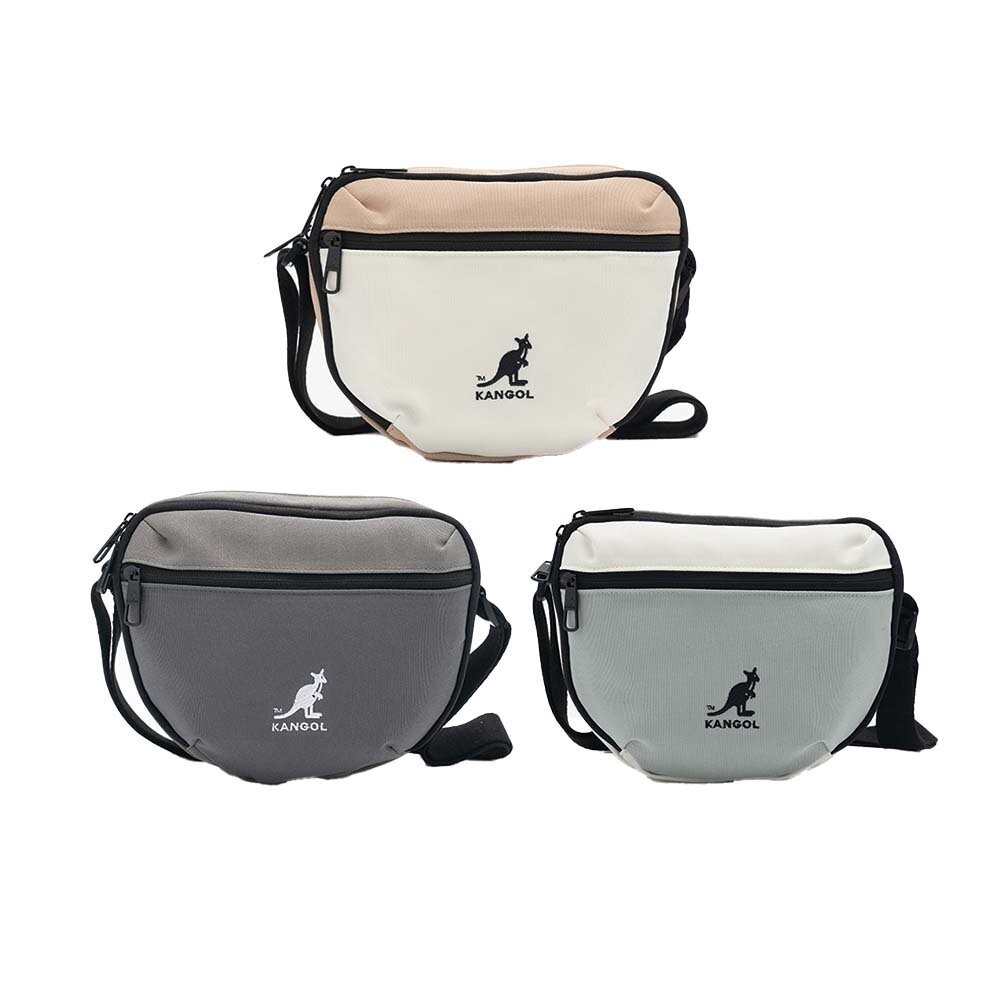 KANGOL 13隔層 撞色斜背包 附背帶 包包 【64558709】-細節圖2