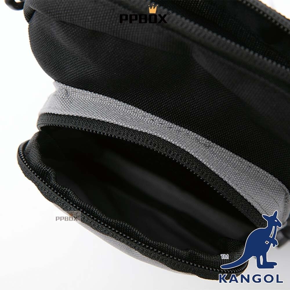 KANGOL 撞色款 小方包 附背帶 包包 [63557702]-細節圖5