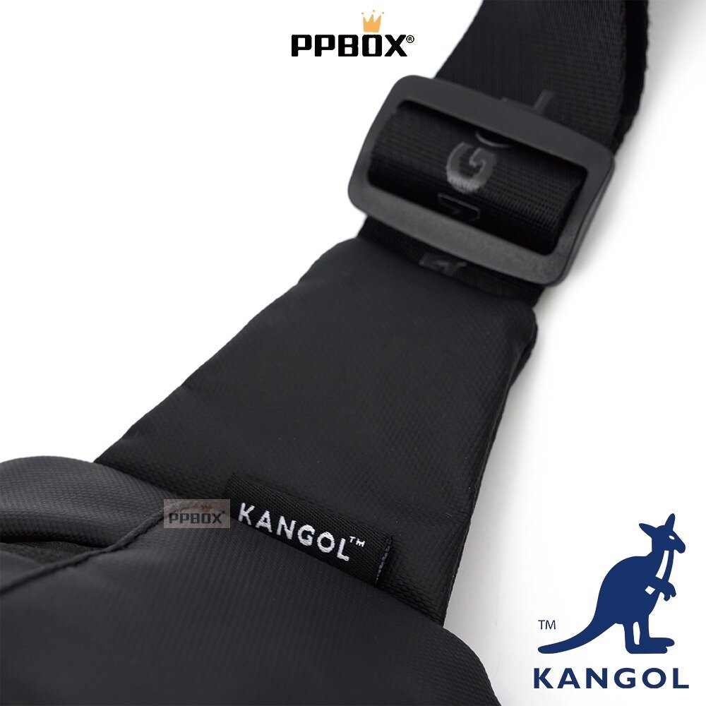 KANGOL 袋鼠經典LOGO胸包系列 附背帶 包包-細節圖4