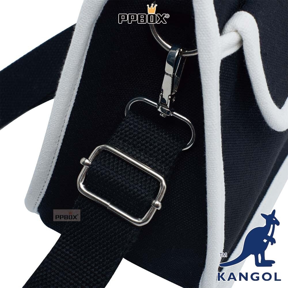 KANGOL 前口袋 方塊包 附背帶 包包 【64551701】-細節圖6