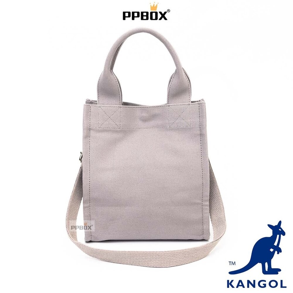 KANGOL 帆布斜背包 小方包 附背帶 【61551711】-細節圖9