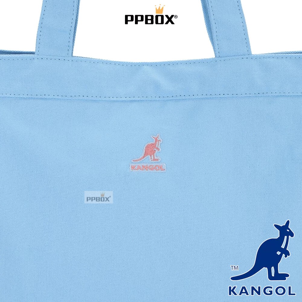 KANGOL 刺繡LOGO 亮色系托特包 包包 【66251718】-細節圖4
