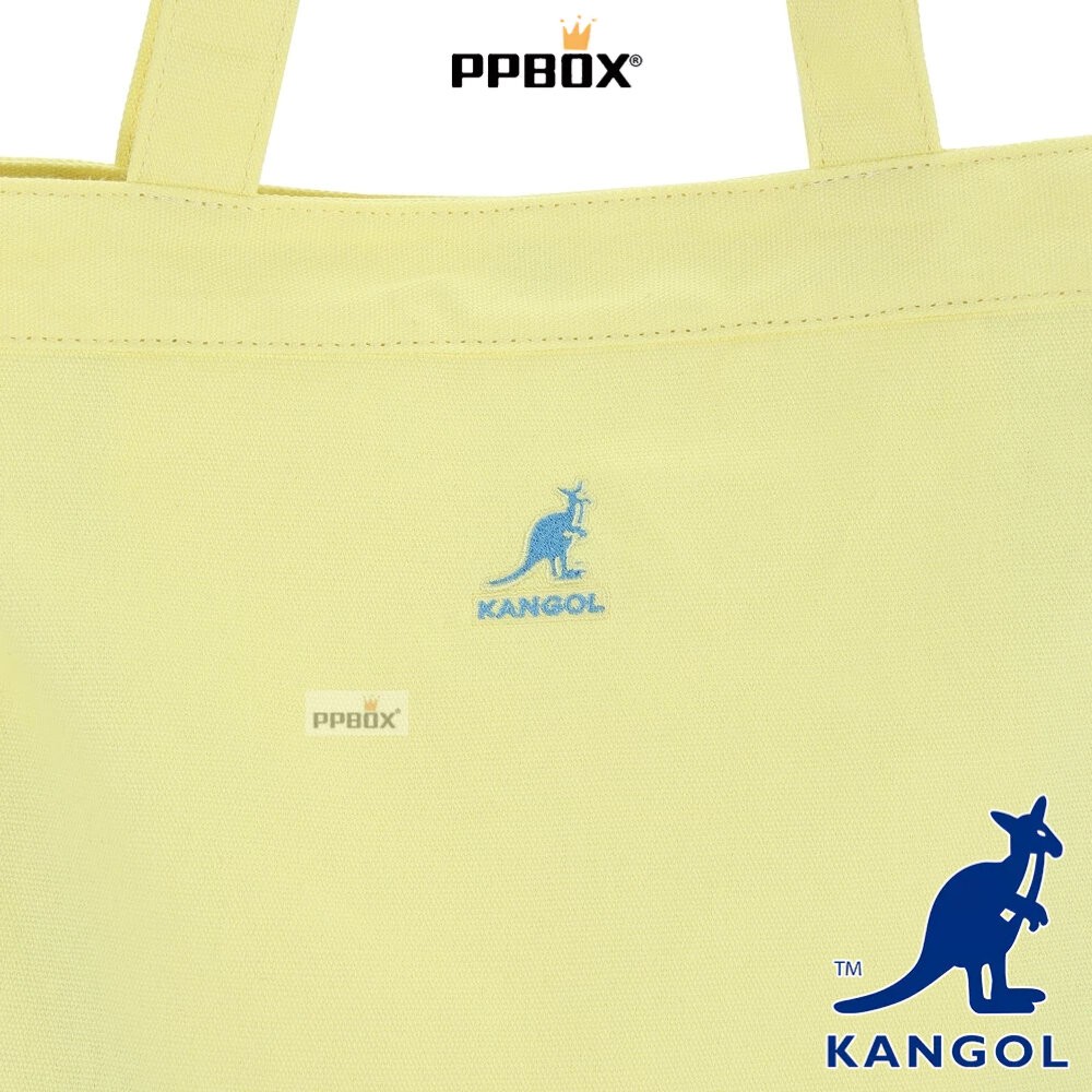 KANGOL 刺繡LOGO 亮色系托特包 包包 【66251718】-細節圖8