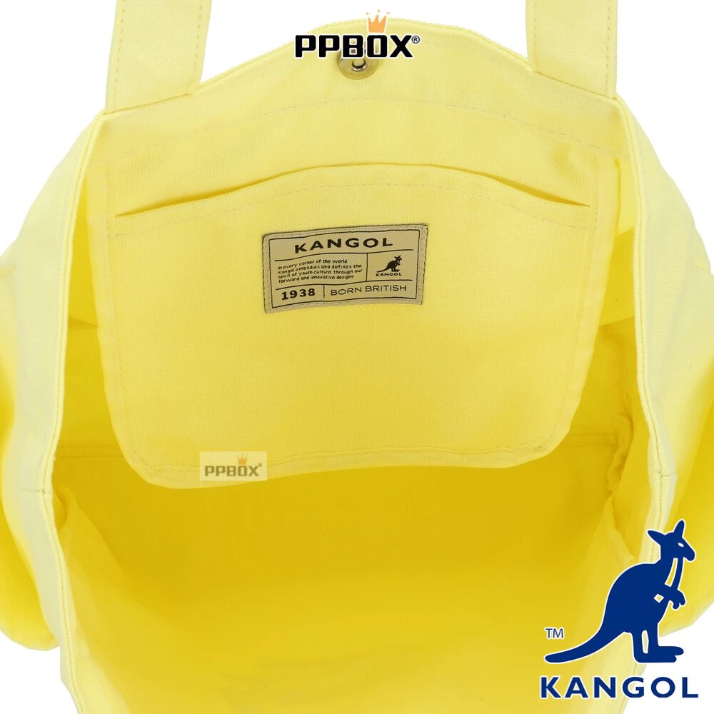 KANGOL 刺繡LOGO 亮色系托特包 包包 【66251718】-細節圖10