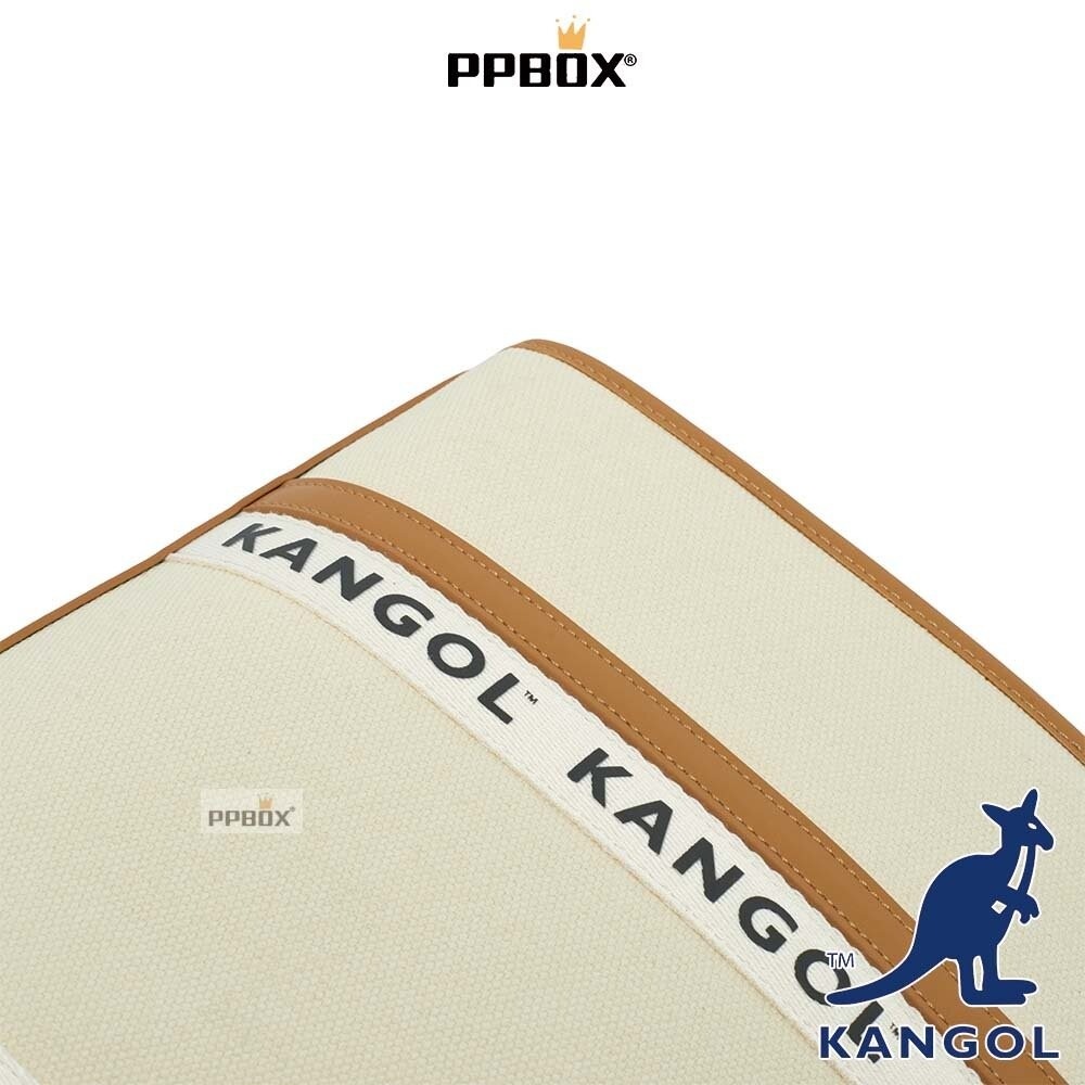 KANGOL 帆布串標大托特包 系列 附背帶 包包-細節圖6