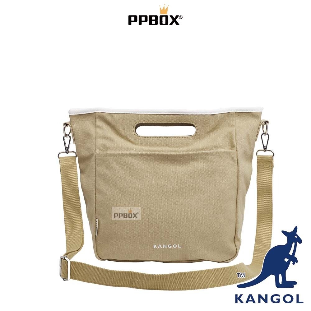 KANGOL 口袋 兩用 手提 斜背包 附背帶 包包  【64551703】-細節圖4