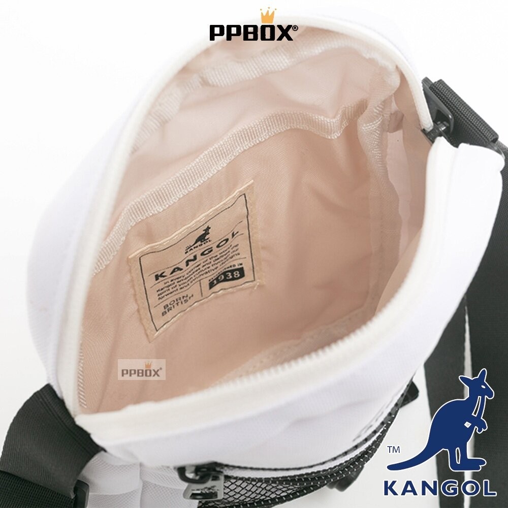 KANGOL 網布 抽繩小方包 附背帶 包包 [65558710]-細節圖3