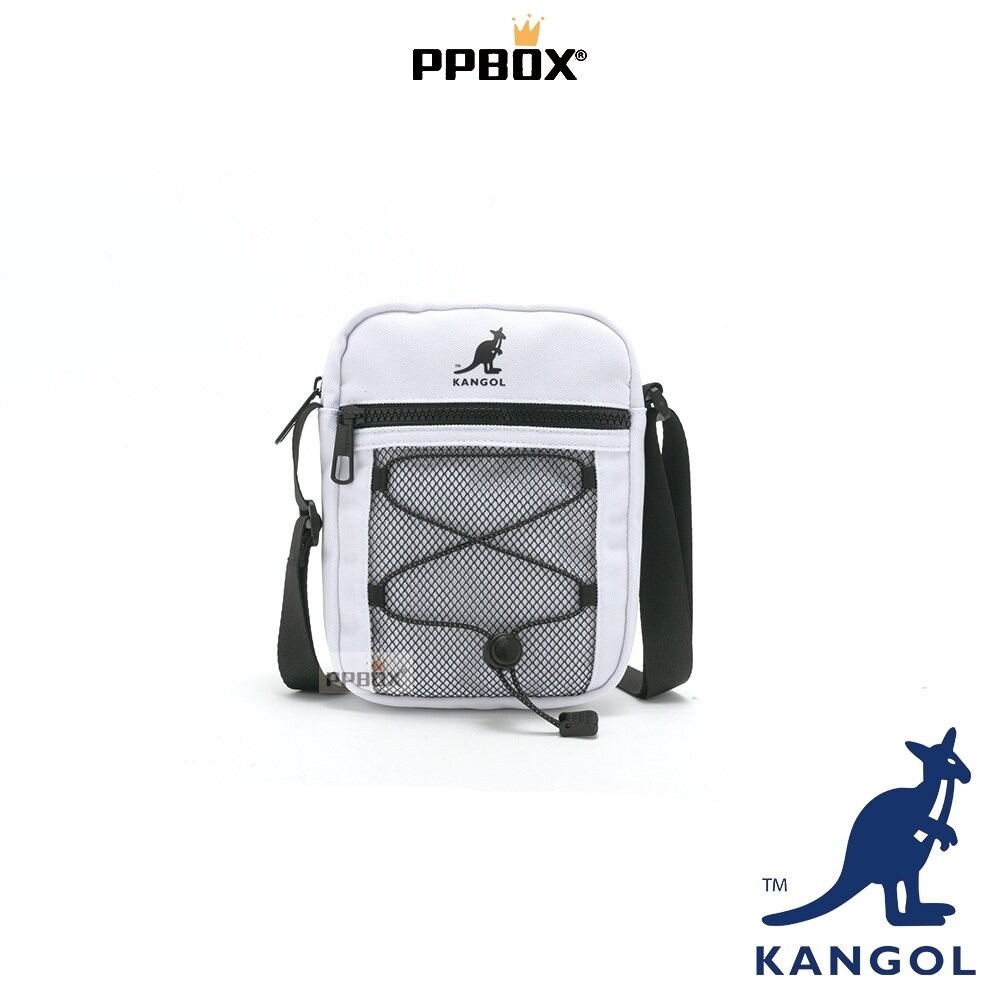 KANGOL 網布 抽繩小方包 附背帶 包包 【65558710】-規格圖10
