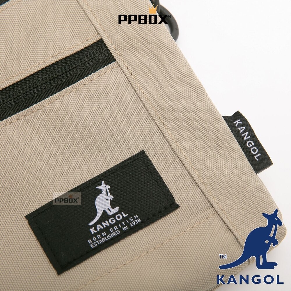 KANGOL  布標 三層 小方包 附背帶 包包 [66251703]-細節圖9