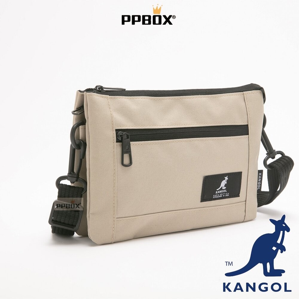 KANGOL  布標 三層 小方包 附背帶 包包 [66251703]-細節圖10