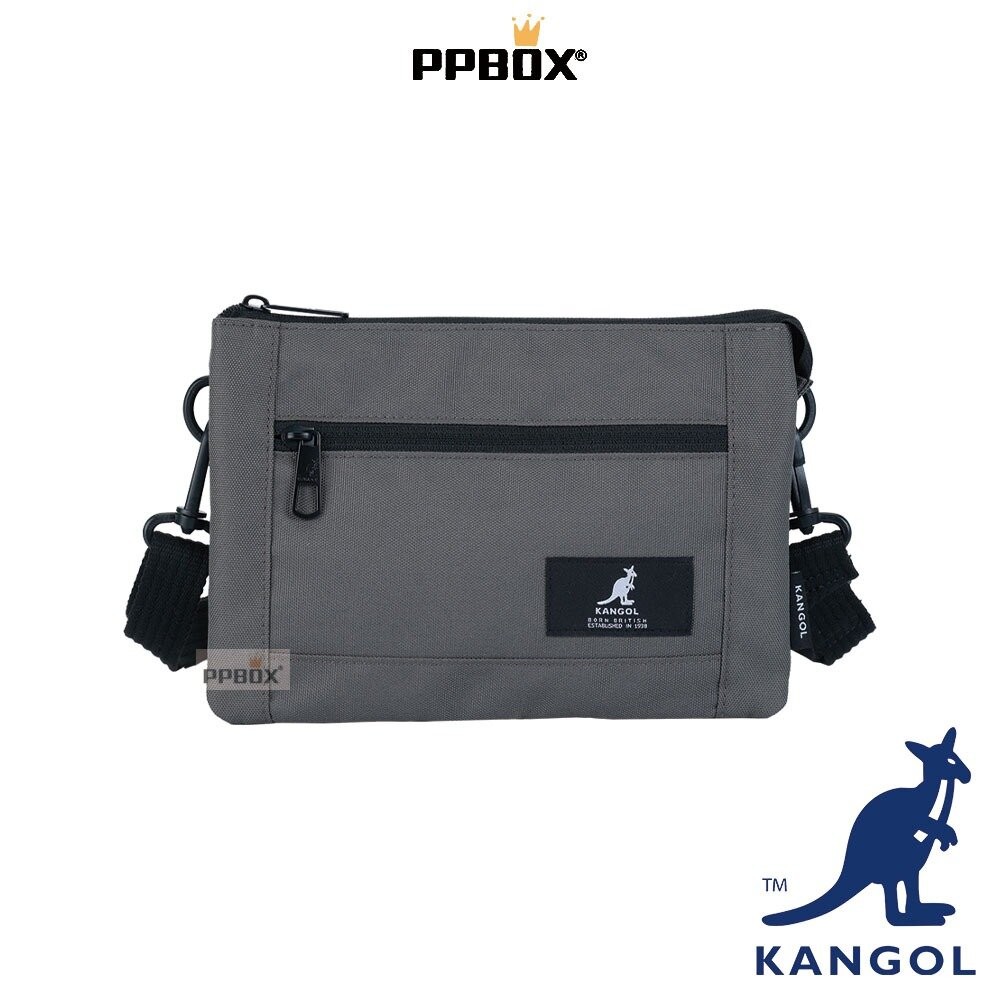 KANGOL  布標 三層 小方包 附背帶 包包 [66251703]-規格圖10