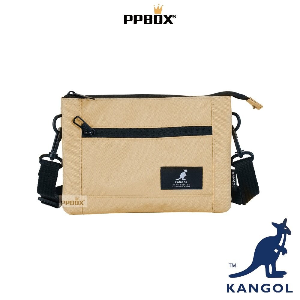 KANGOL  布標 三層 小方包 附背帶 包包 [66251703]-規格圖10