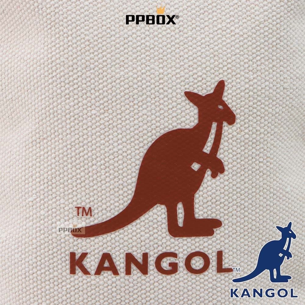 KANGOL 帆布 皮配 小方包 附背帶 包包 【65251708】-細節圖4