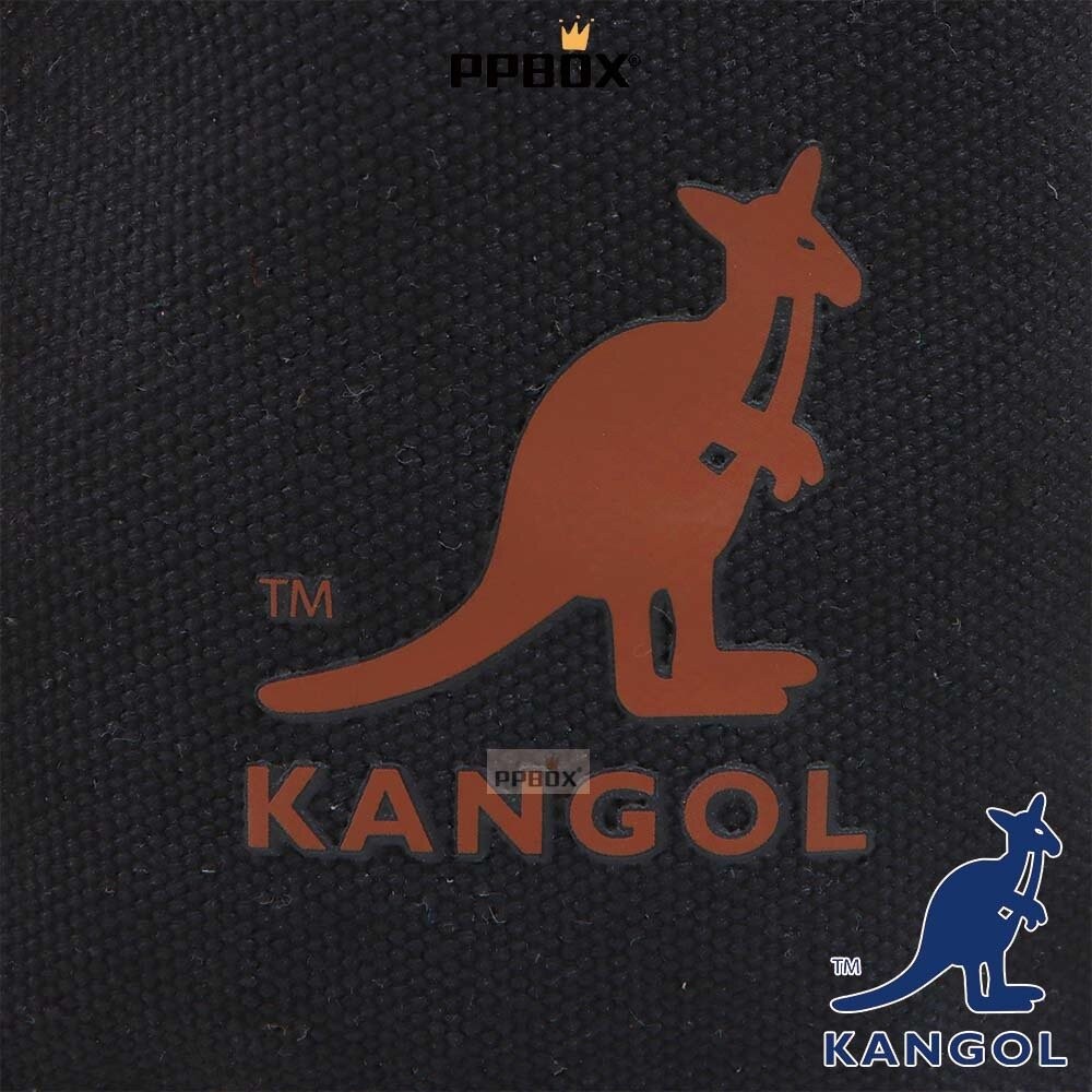 KANGOL 帆布 皮配 小方包 附背帶 包包 【65251708】-細節圖6