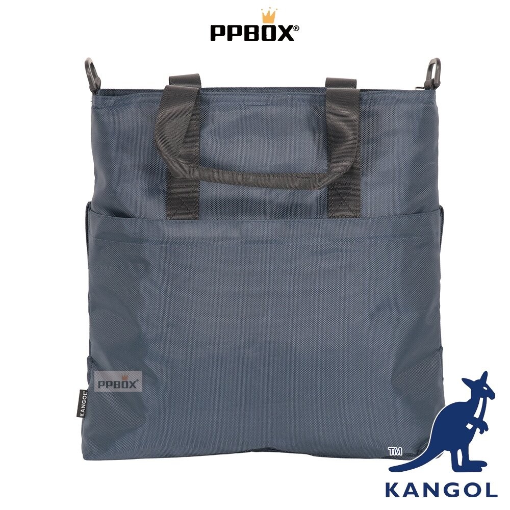 KANGOL 兩用 口袋 手提 托特包   附背帶 包包 【65258720】-細節圖9