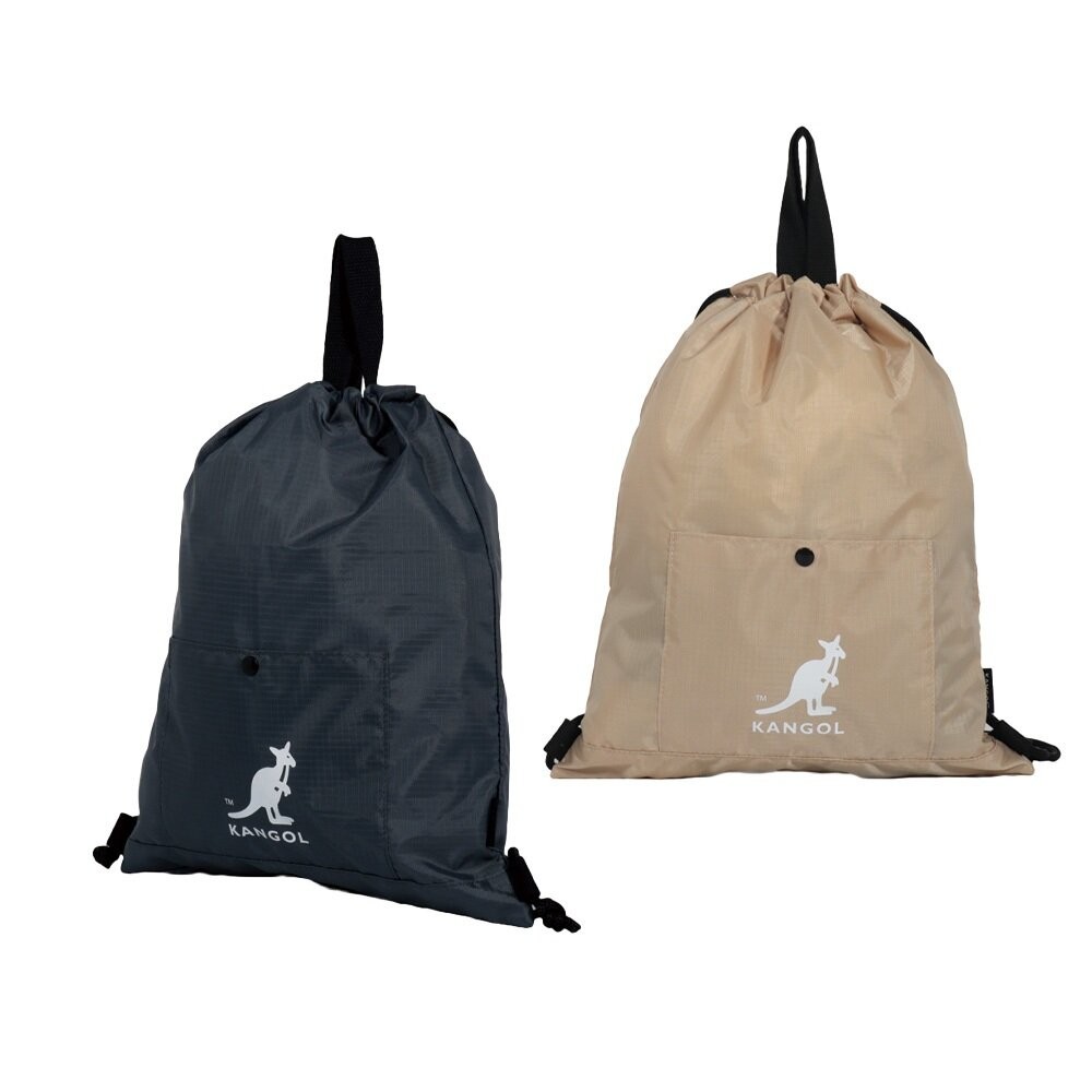 KANGOL 束口袋 防潑水背包 包包 【65258781】-細節圖2