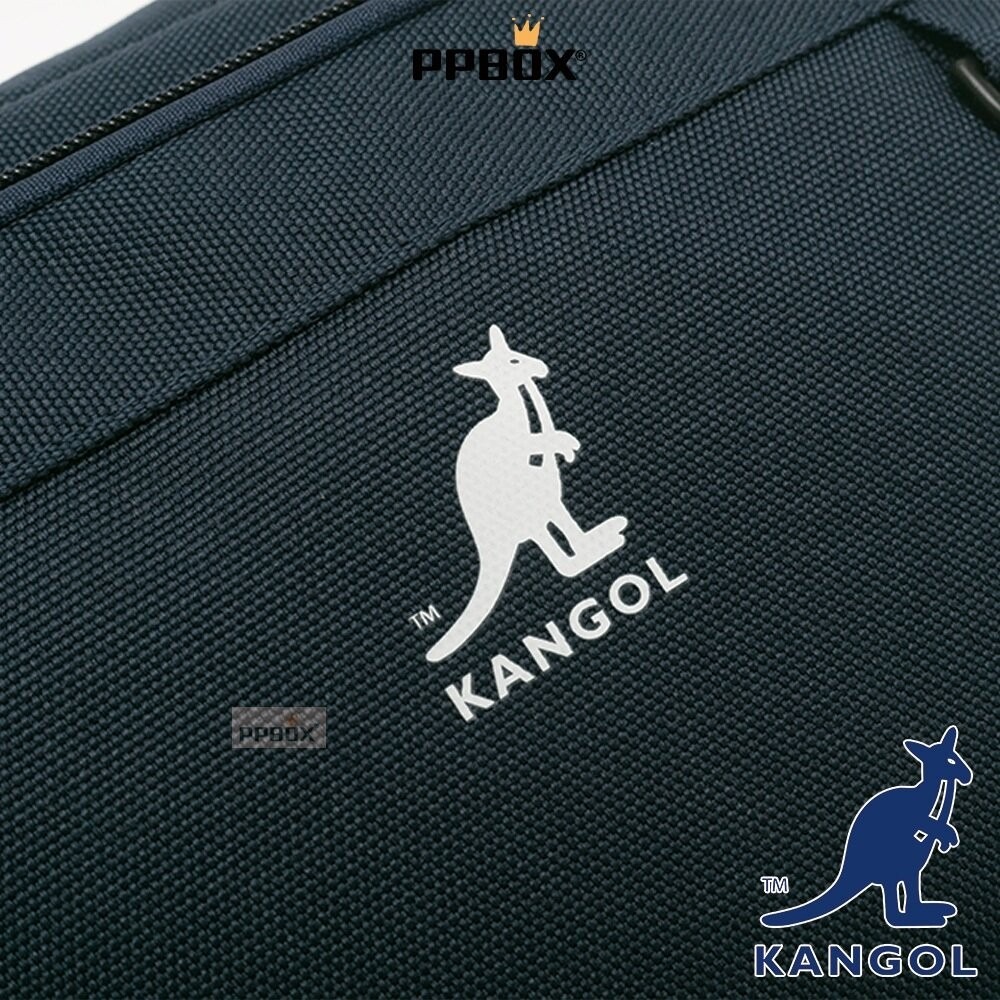 KANGOL 多夾層斜背包 附背帶 包包 【65558711】-細節圖3