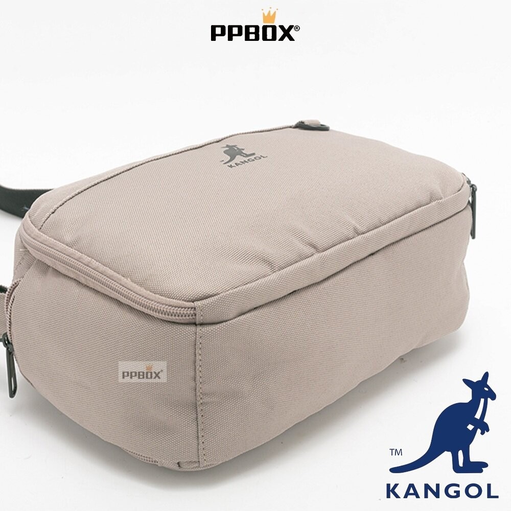 KANGOL 多夾層斜背包 附背帶 包包 【65558711】-細節圖8