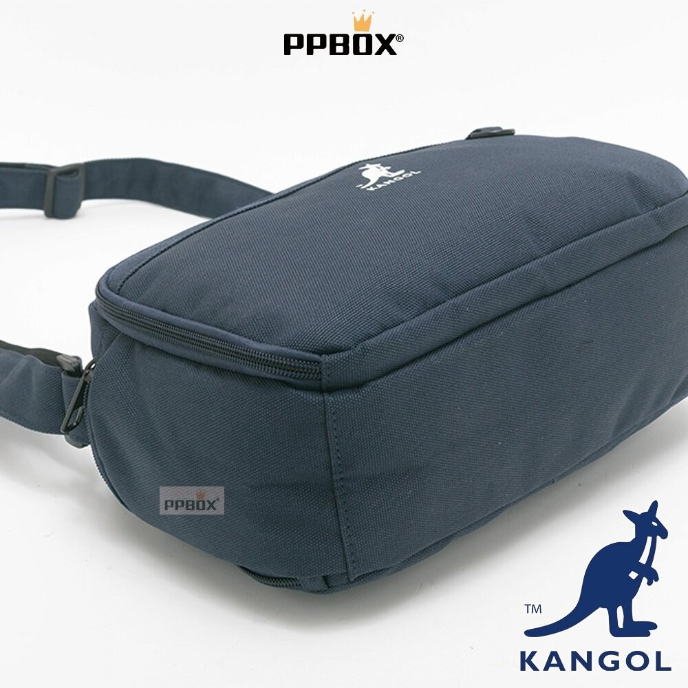 KANGOL 多夾層斜背包 附背帶 包包 【65558711】-細節圖9