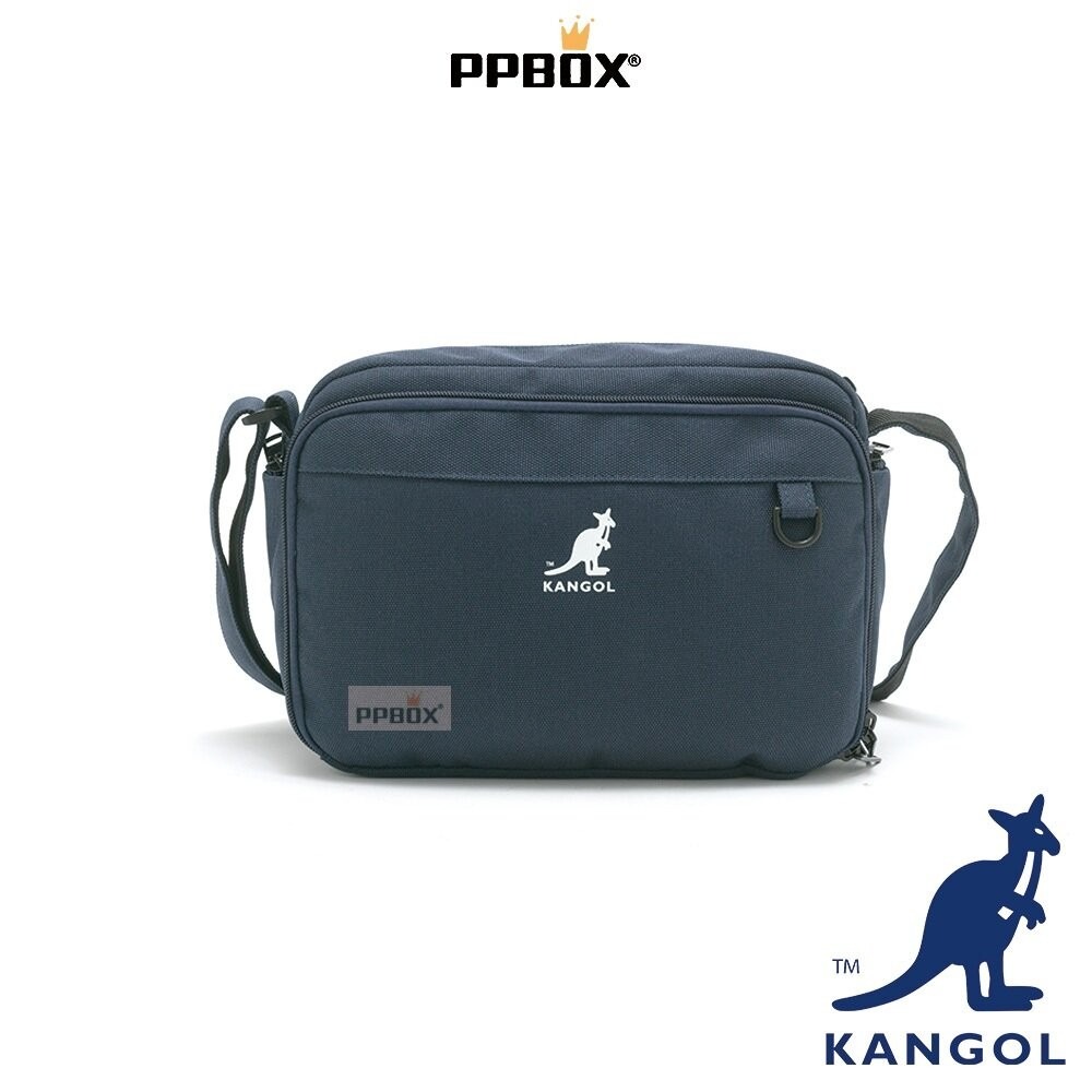 KANGOL 多夾層斜背包 附背帶 包包 【65558711】-規格圖10