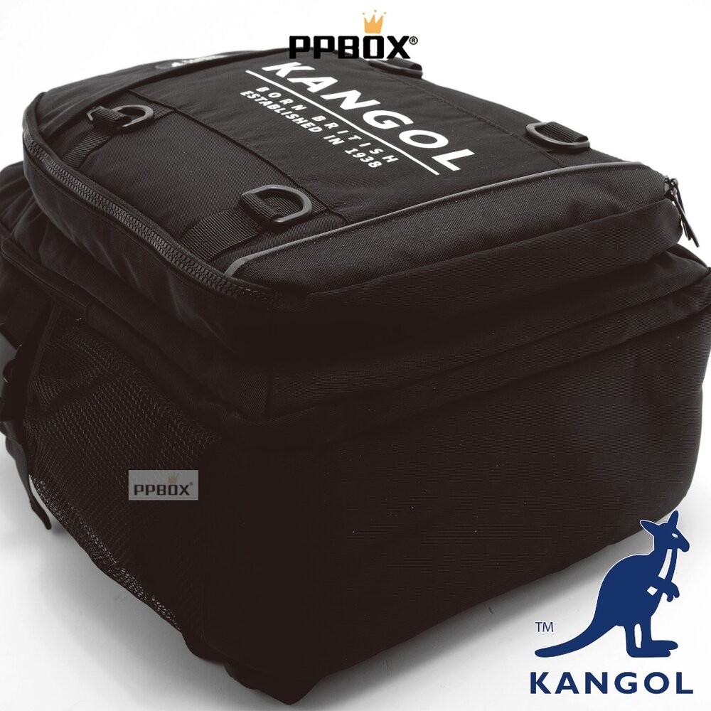 KANGOL 前開多隔層 17吋筆電後背包 包包 【66551740】-細節圖5