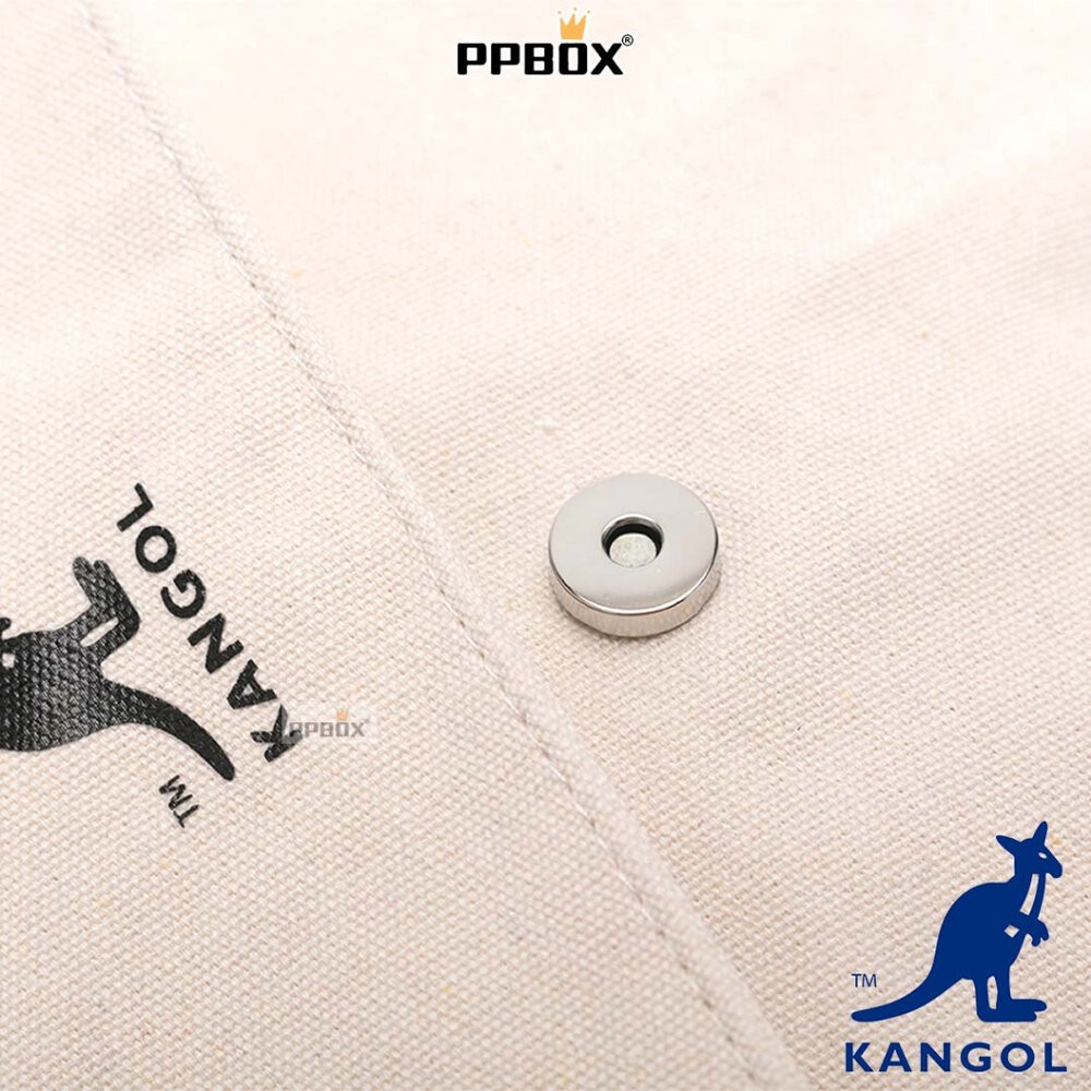 KANGOL 帆布 郵差包 附背帶 包包 【61558701】-細節圖7