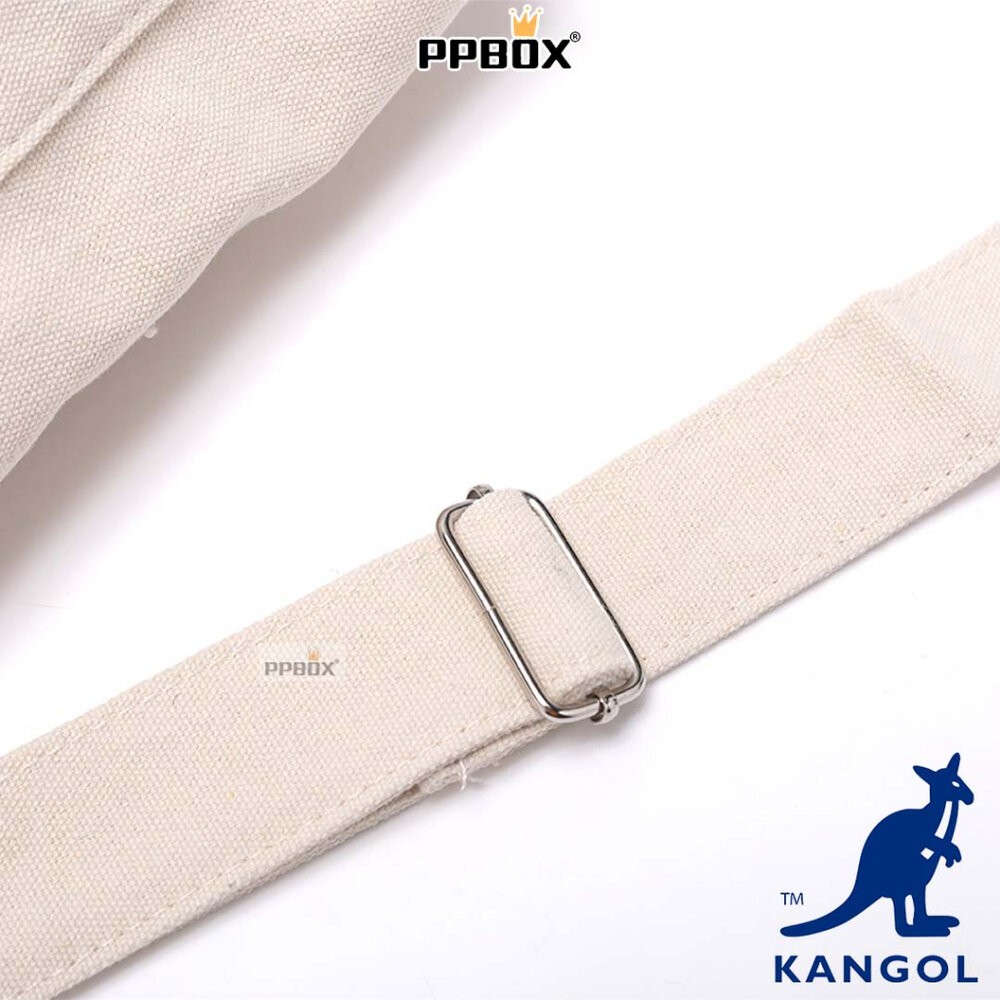 KANGOL 帆布 郵差包 附背帶 包包 【61558701】-細節圖8